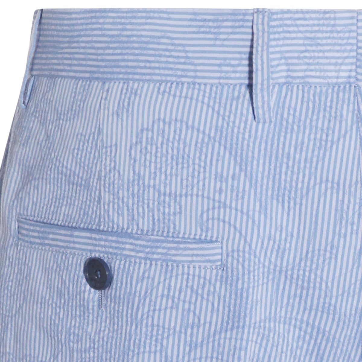 LIGHT BLUE COTTON SHORTS