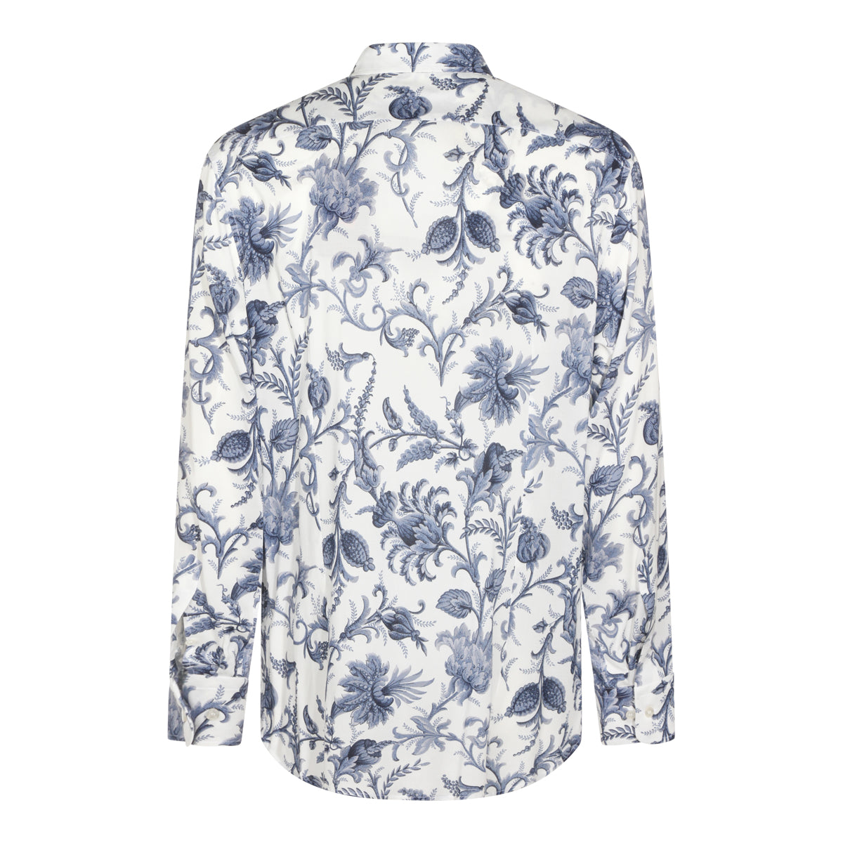 WHITE AND BLUE SHIRT