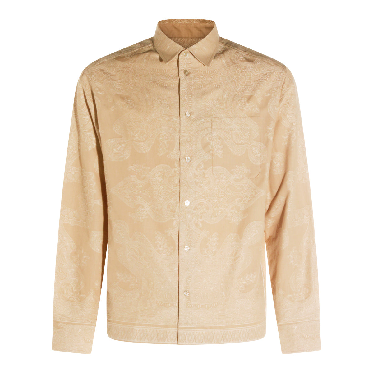 LIGHT SAND COTTON SHIRT