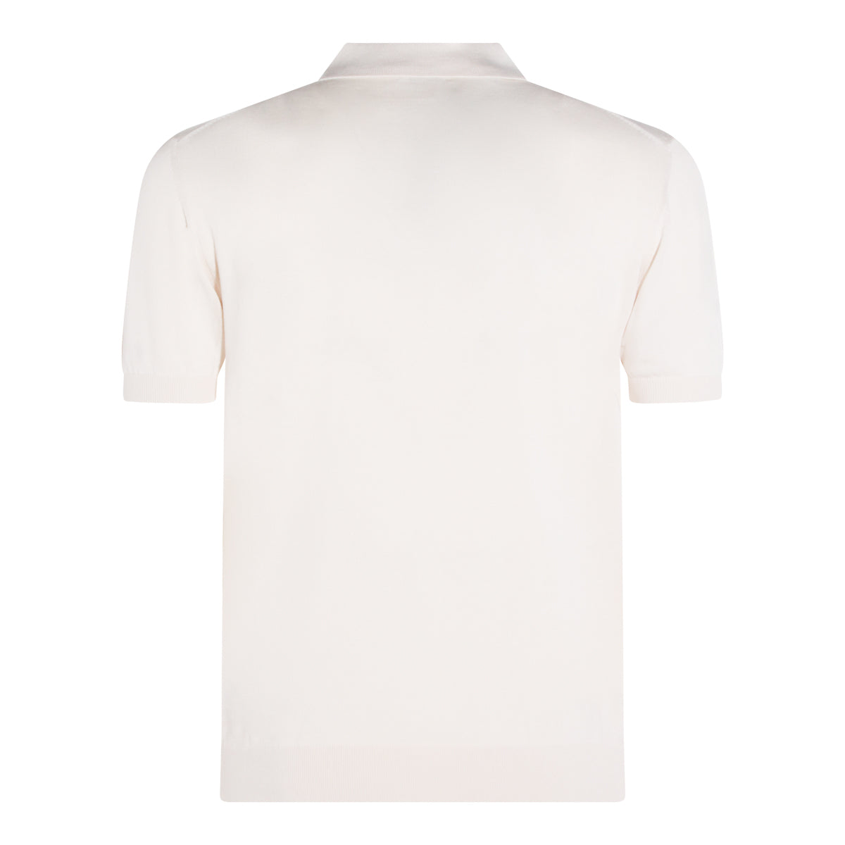 CREAM COTTON POLO SHIRT