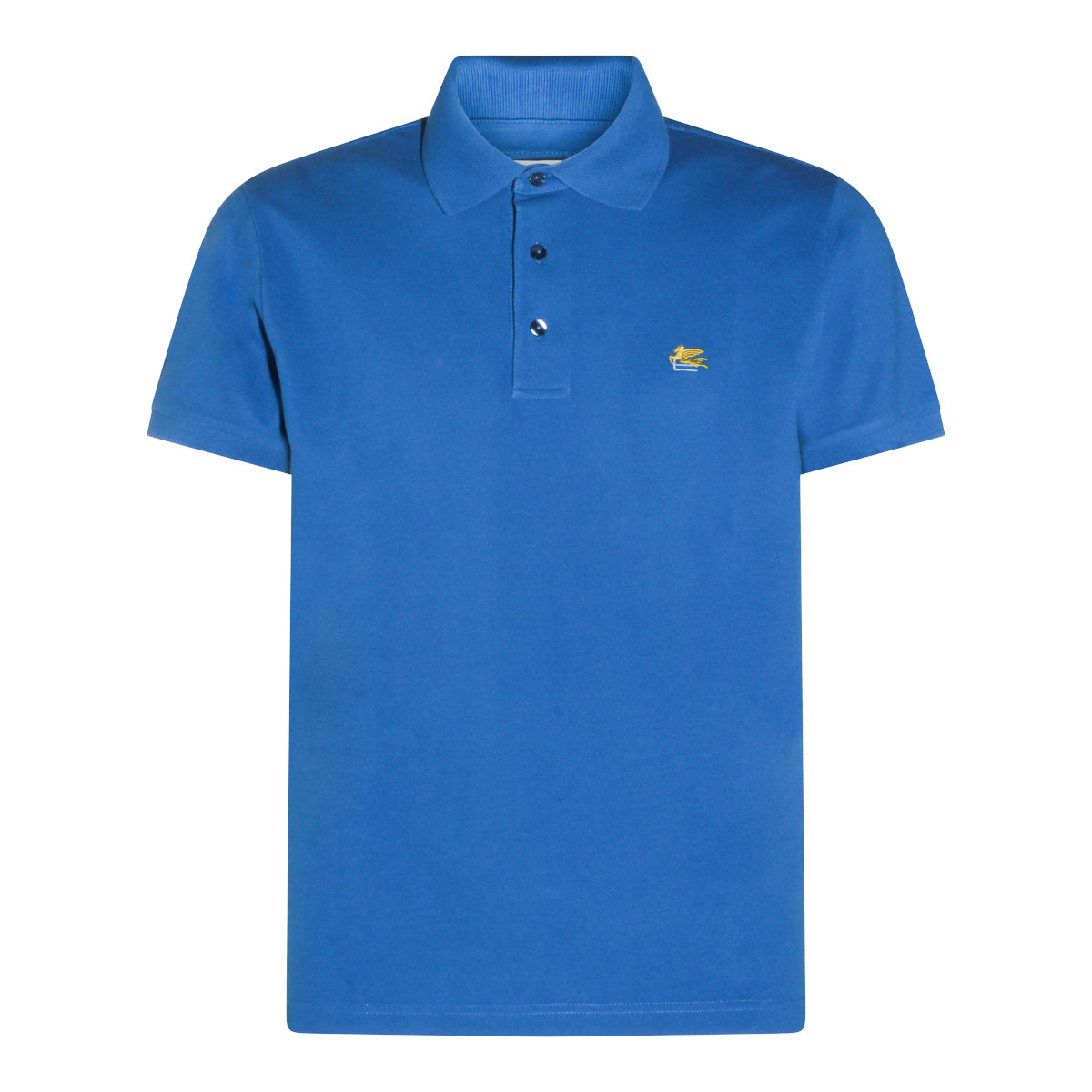 BLUE COTTON POLO SHIRT