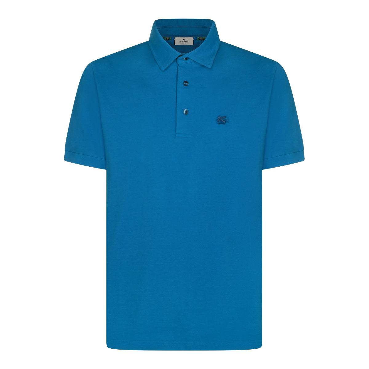 BLUE COTTON POLO SHIRT
