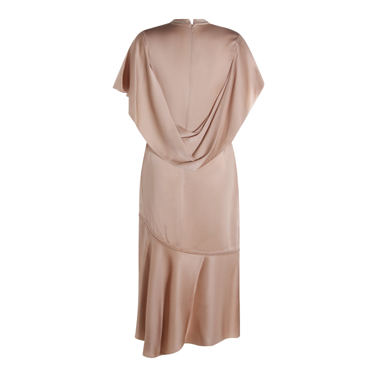 BEIGE VISCOSE DRESS