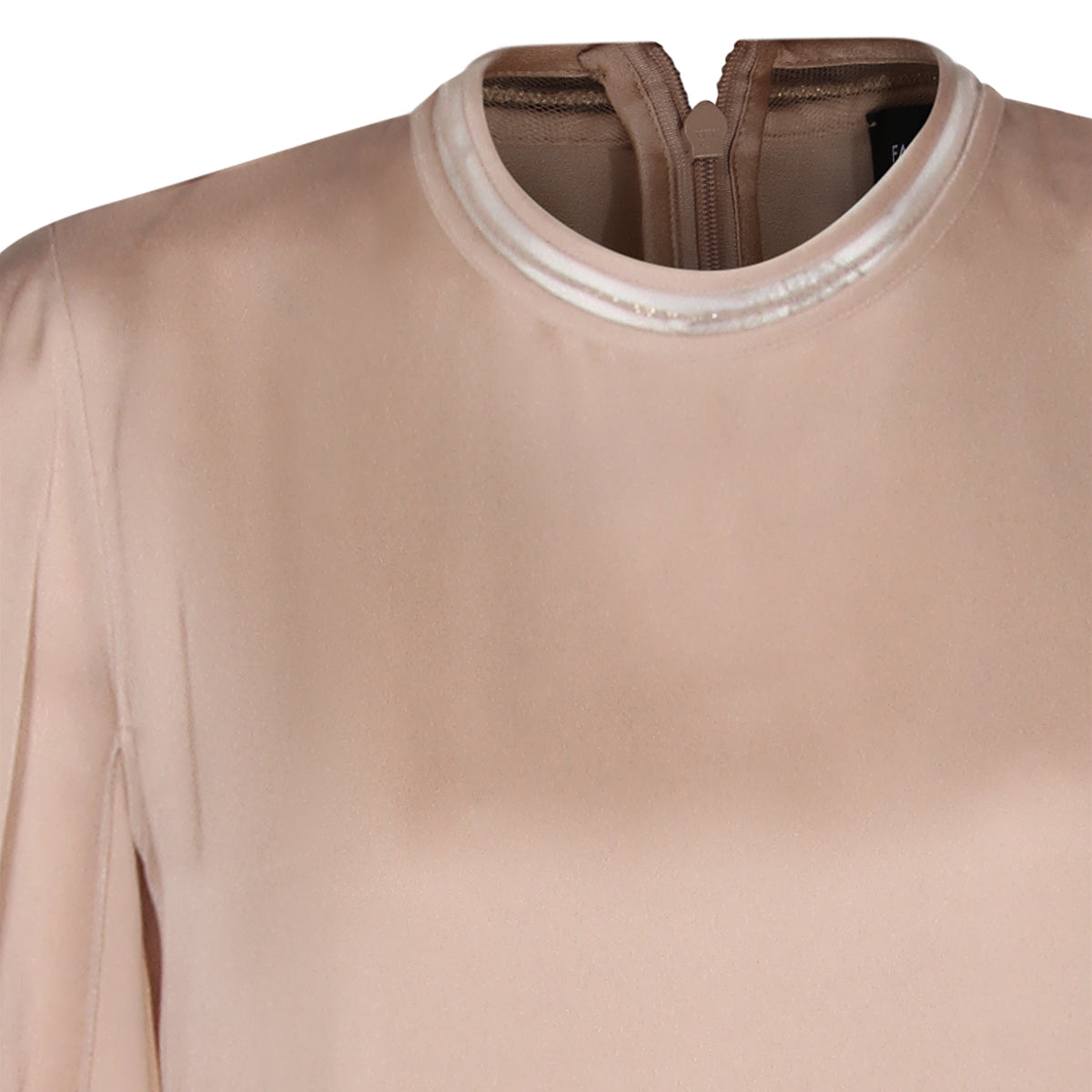 BEIGE VISCOSE DRESS