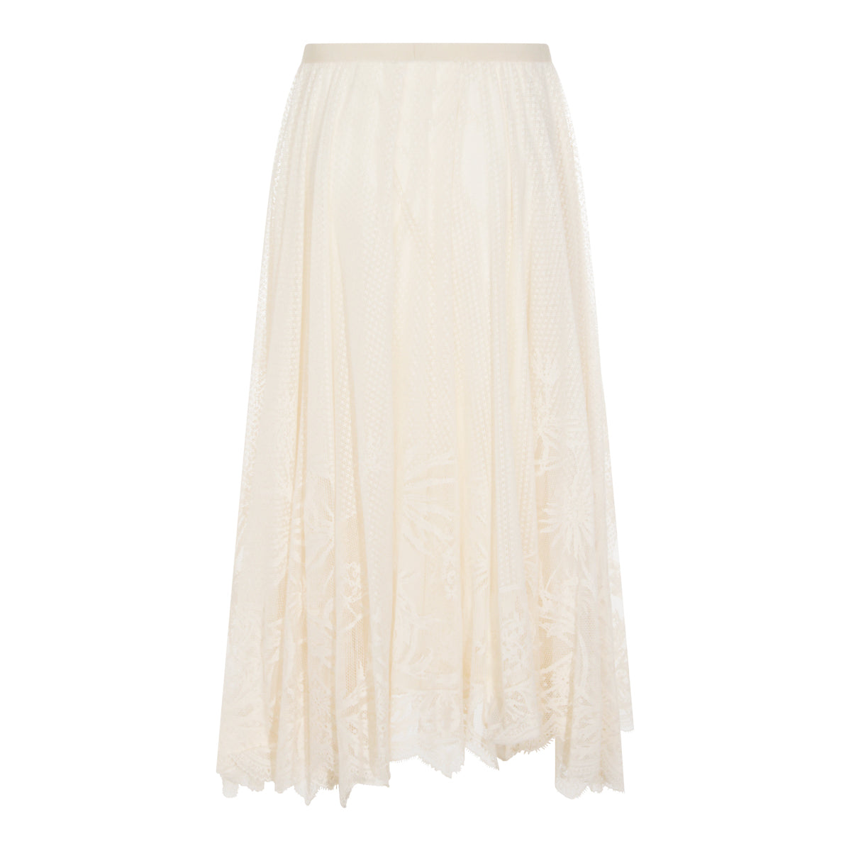WHITE COTTON SKIRT