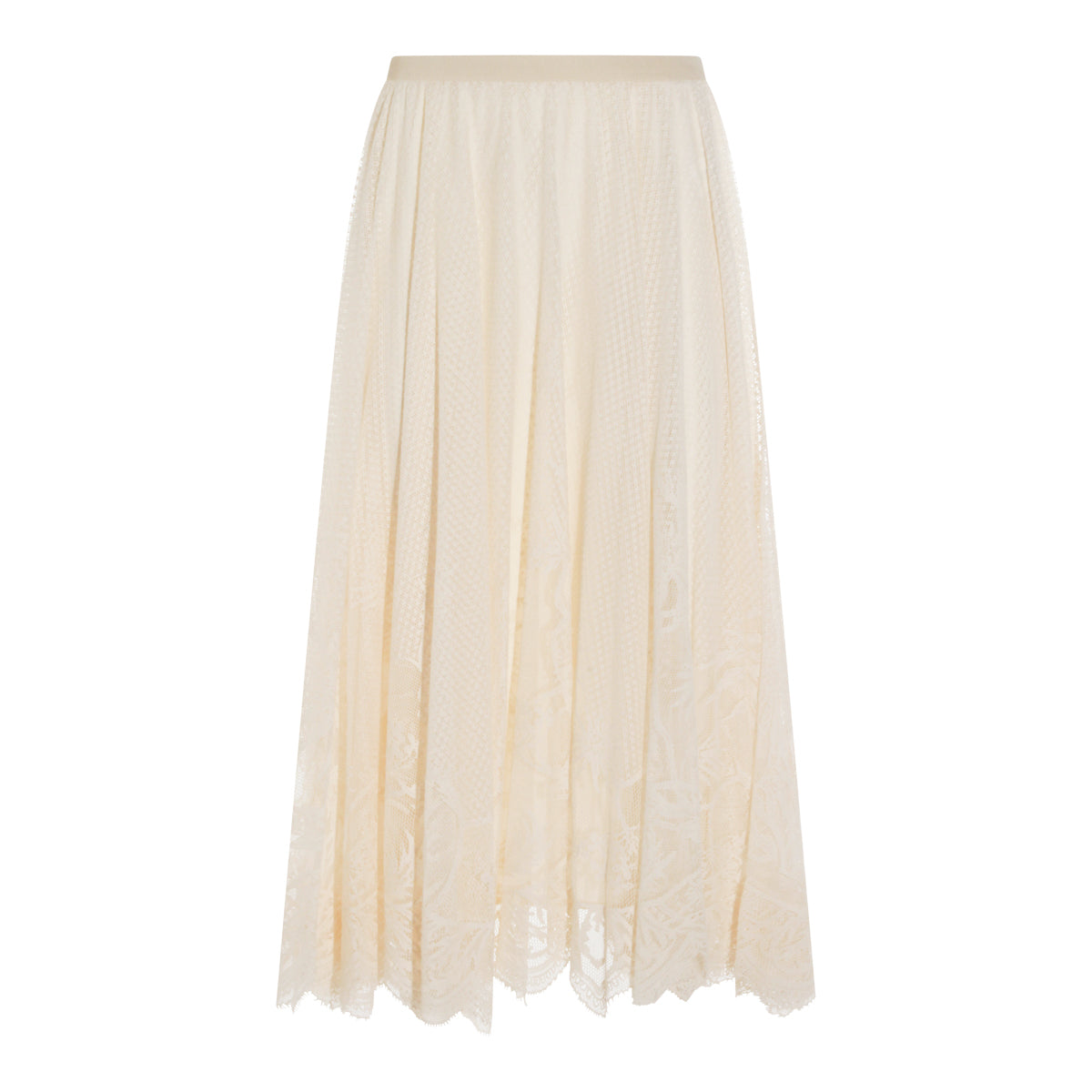 WHITE COTTON SKIRT