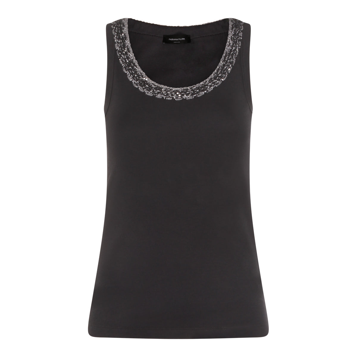 NAVY COTTON TOP