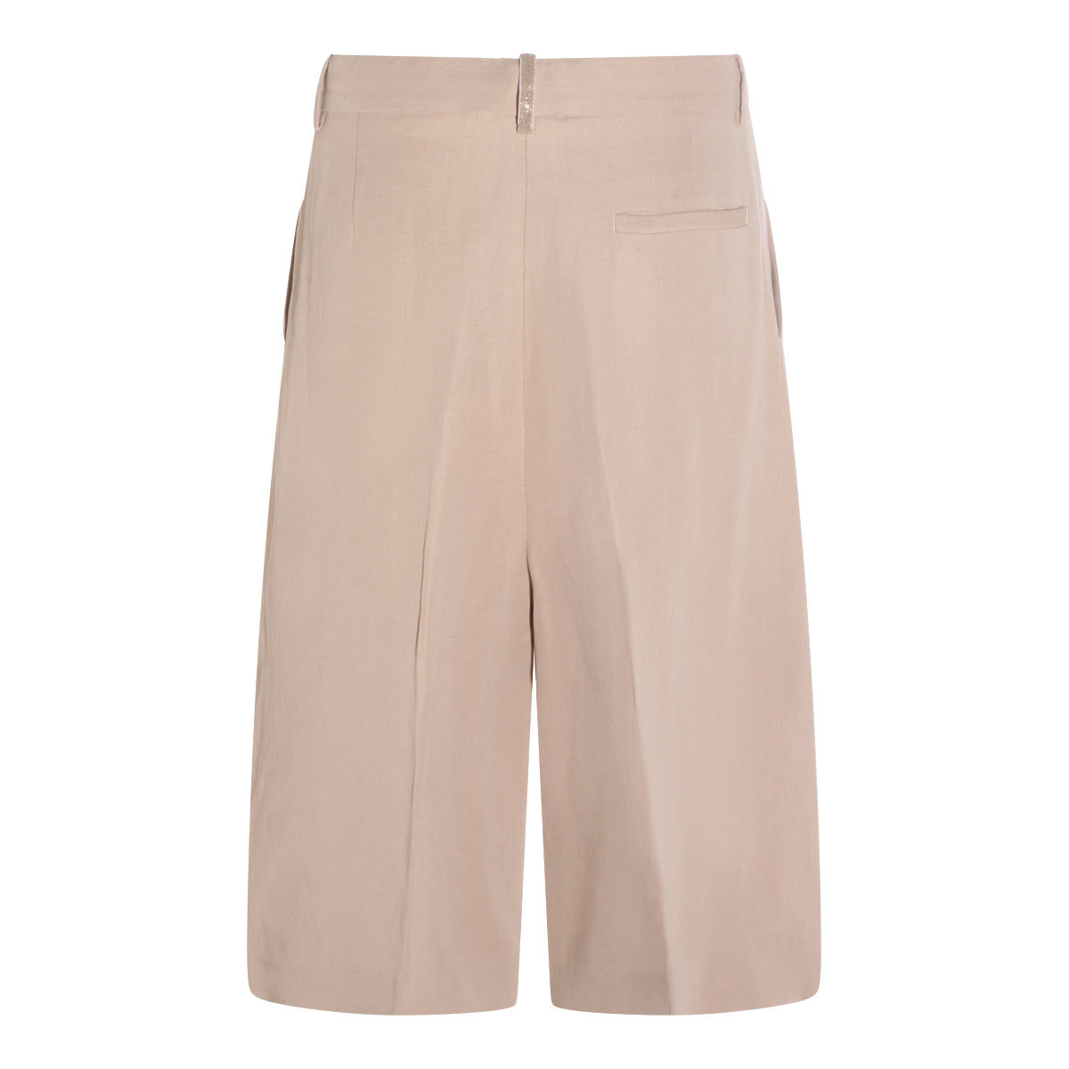 BEIGE VISCOSE SHORT