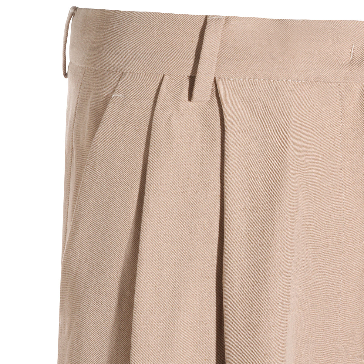 BEIGE VISCOSE SHORT