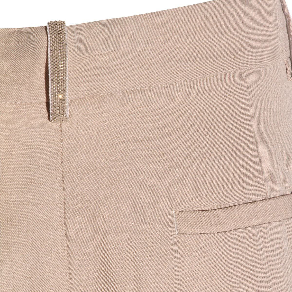 BEIGE VISCOSE SHORT