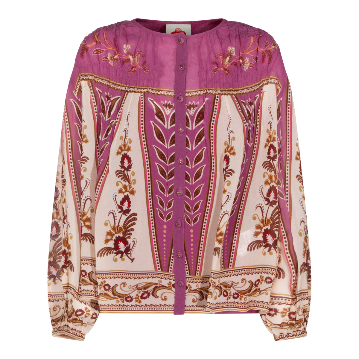 PURPLE VISCOSE TOP