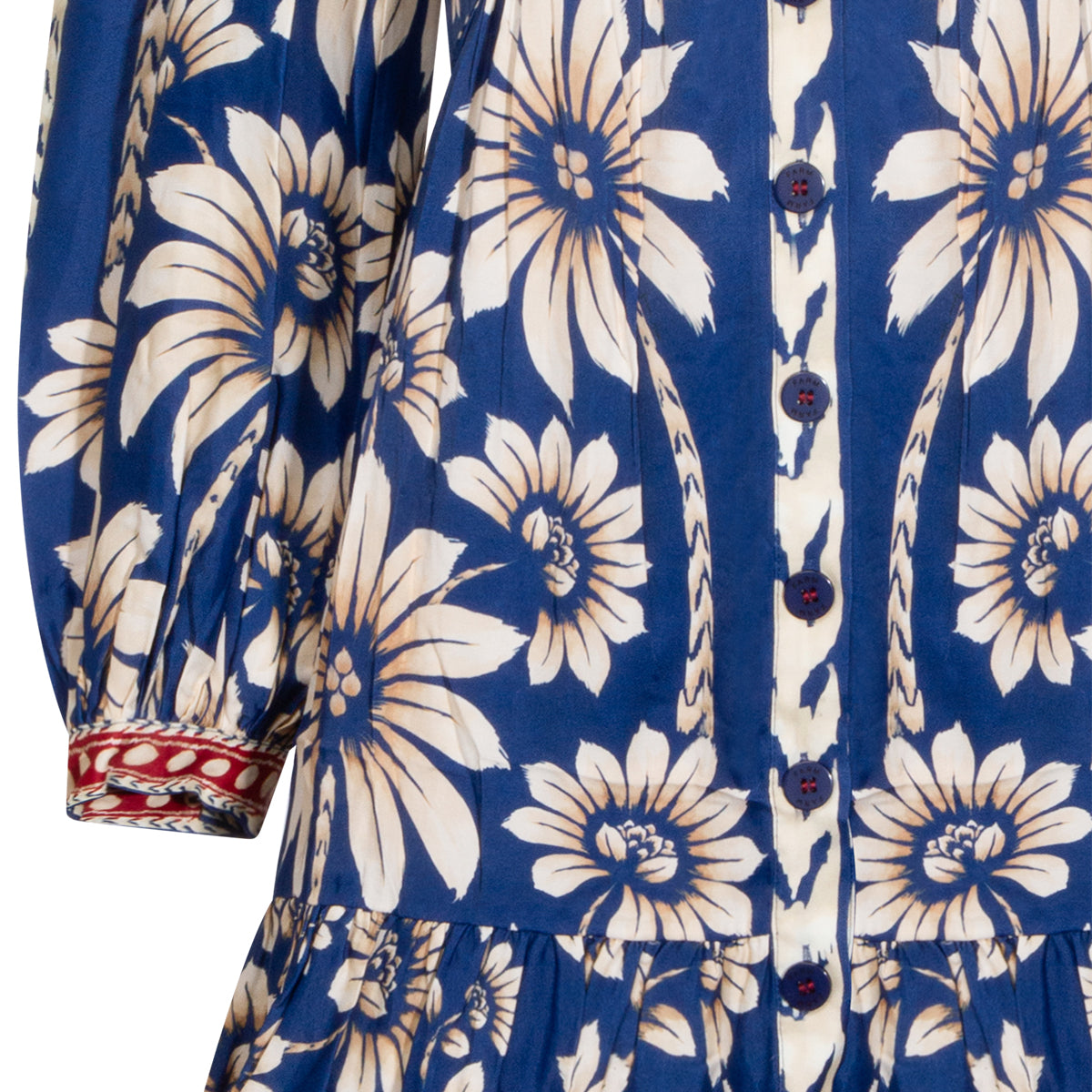 BLUE VISCOSE DRESS