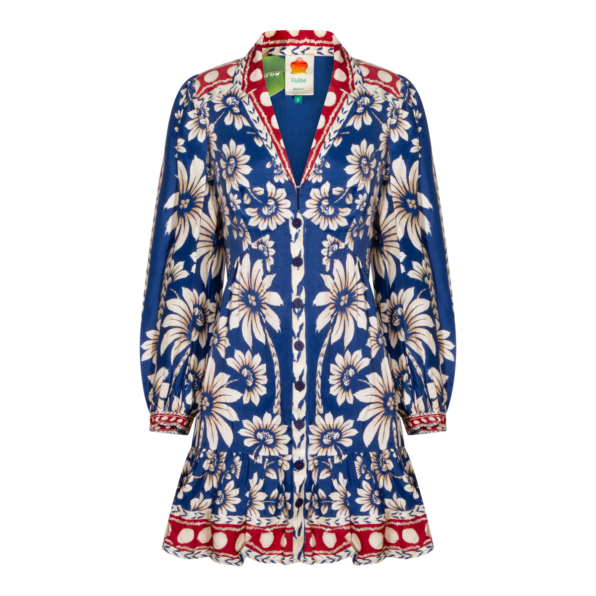BLUE VISCOSE DRESS