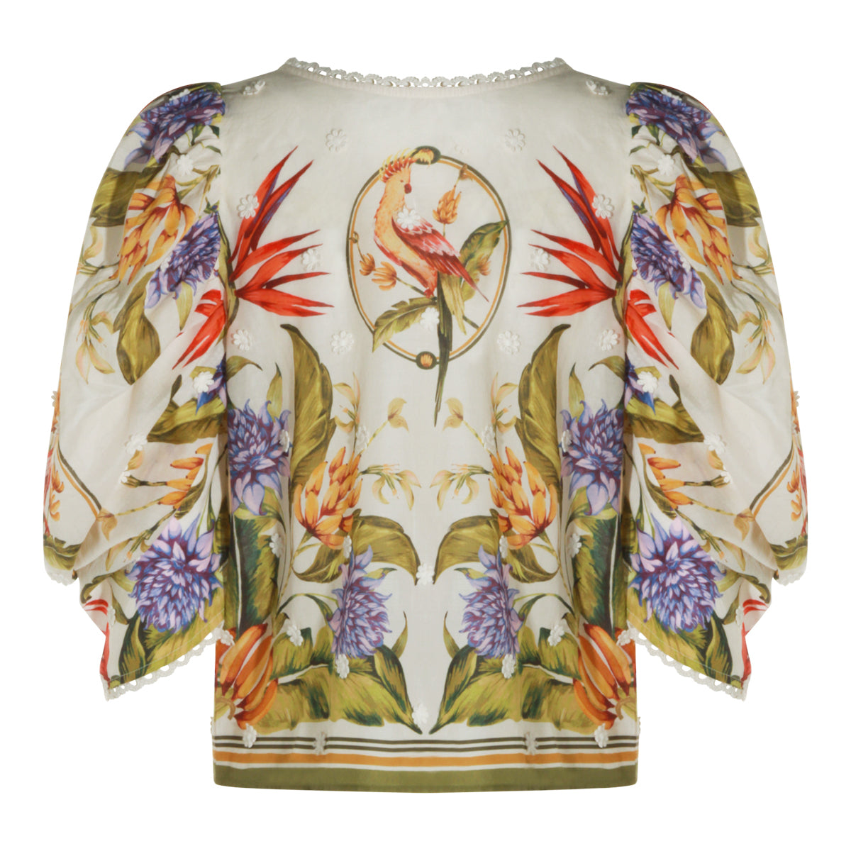 MULTICOLOR LINEN TOP