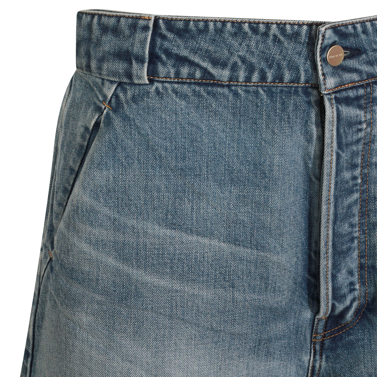 MEDIUM INDIGO DENIM SHORT JEANS