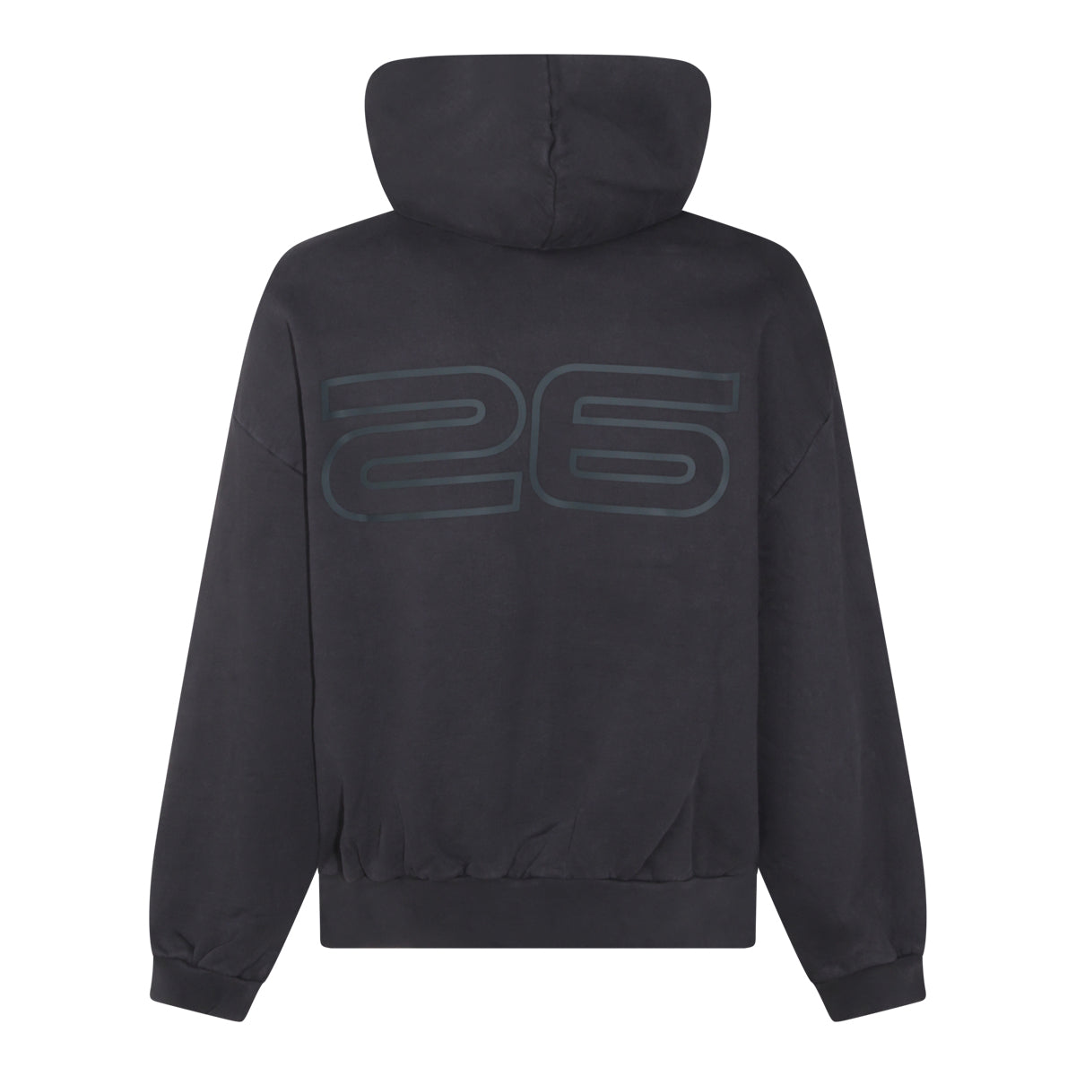 BLACK COTTON SWEATSHIRT
