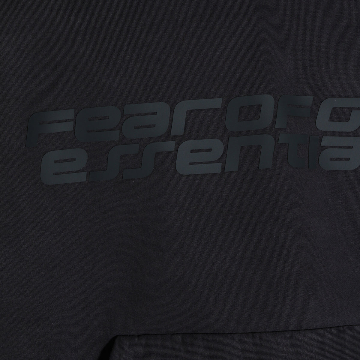 BLACK COTTON SWEATSHIRT