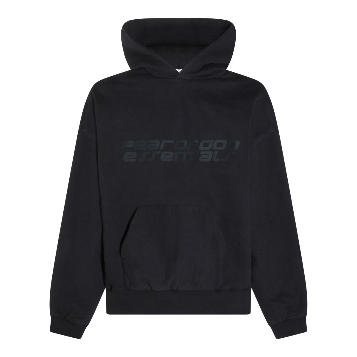 BLACK COTTON SWEATSHIRT