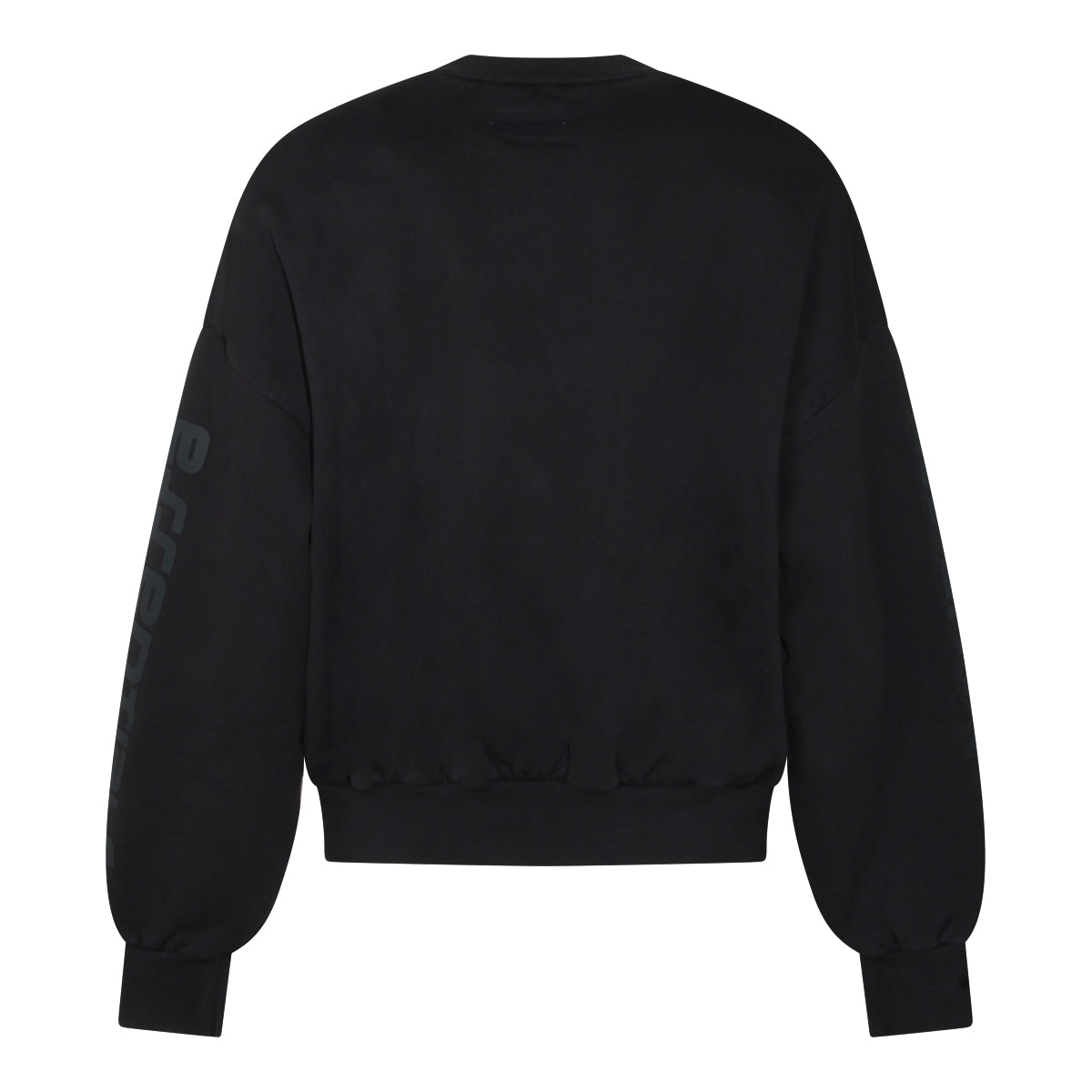 BLACK COTTON SWEATSHIRT