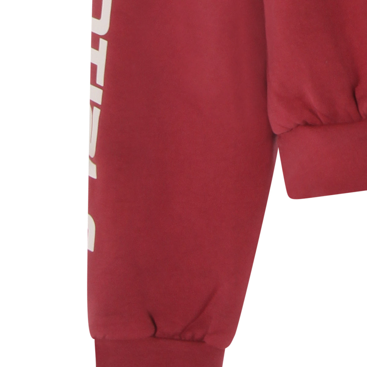 RED COTTON SWEATSHIRT