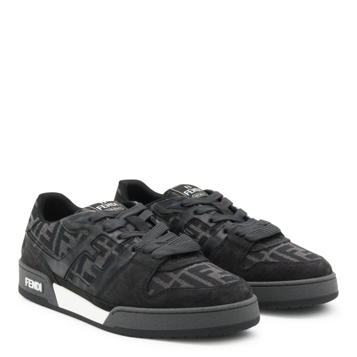 BLACK AND GREY SUEDE MATCH SNEAKERS