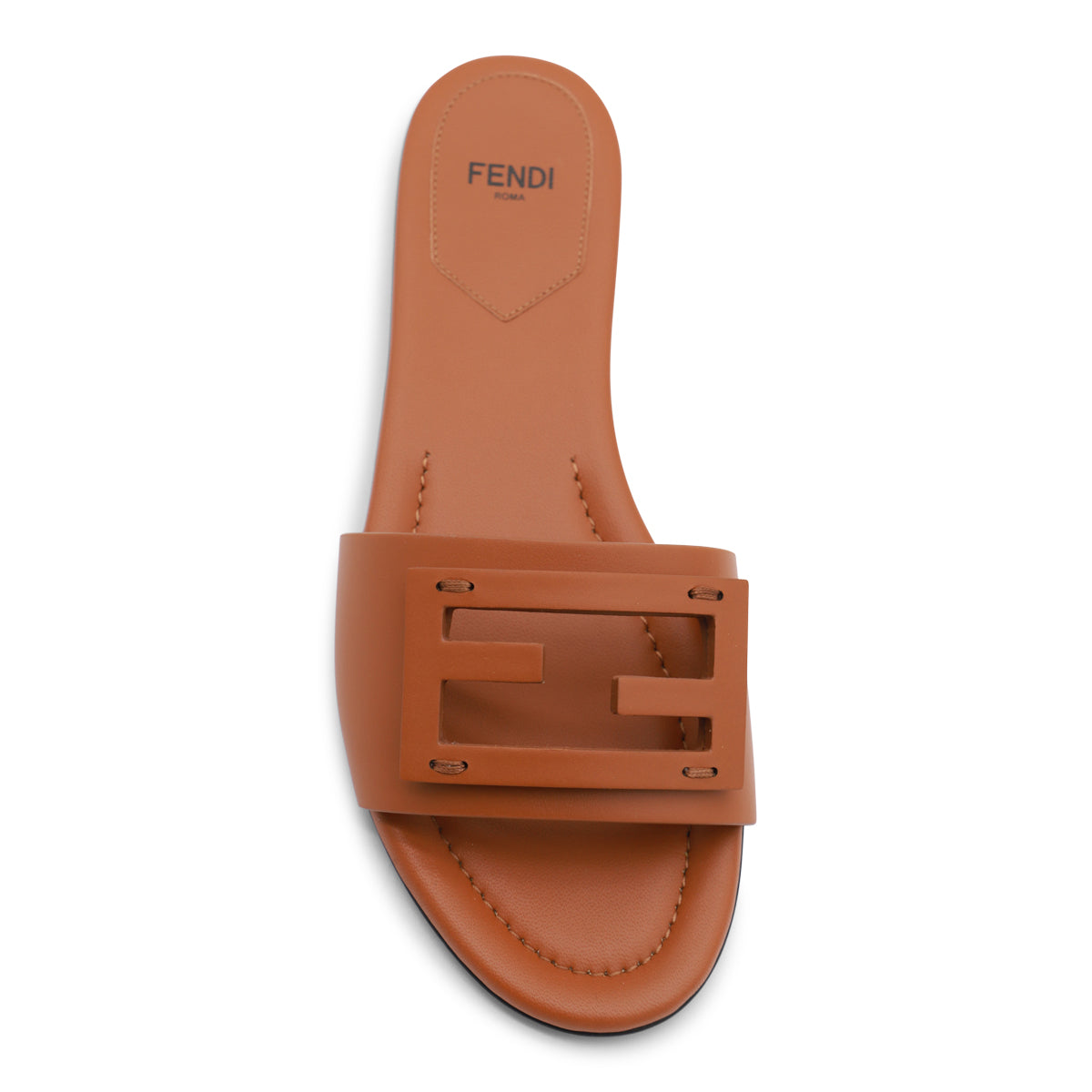 BROWN LEATHER FLATS