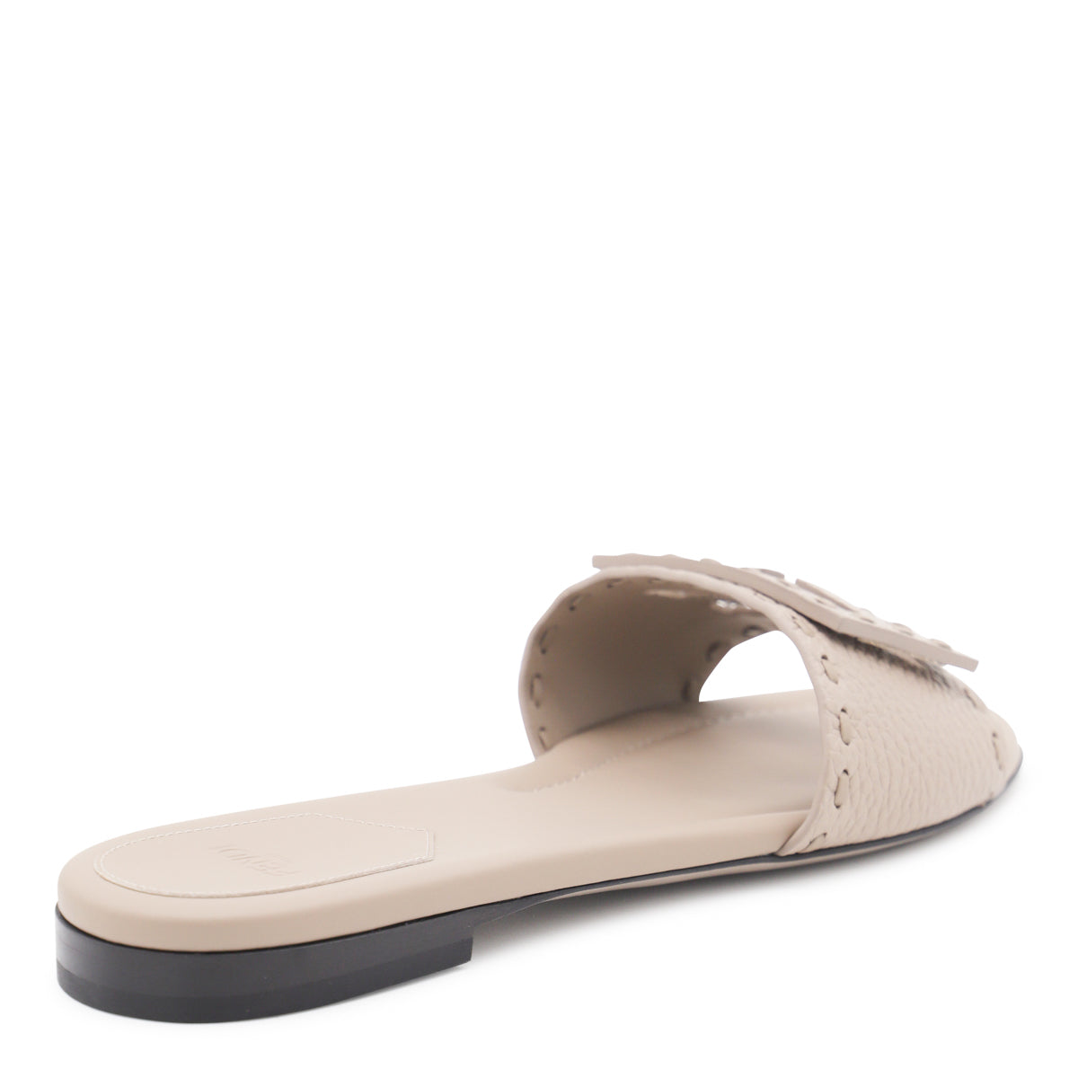 BEIGE LEATHER FLATS
