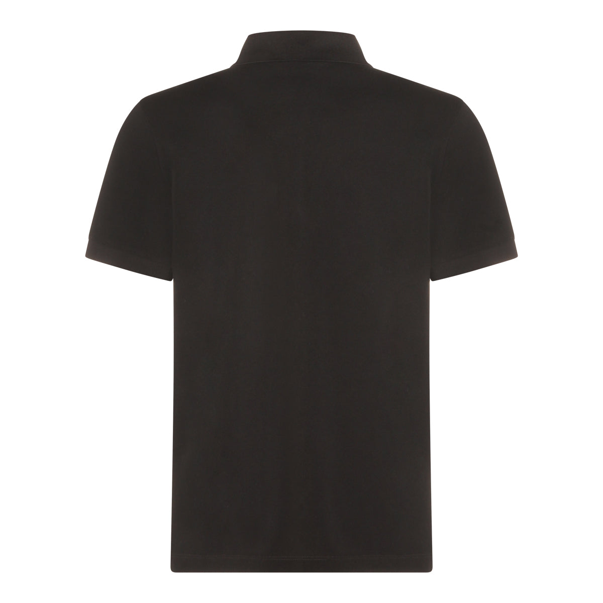 BLACK COTTON POLO SHIRT