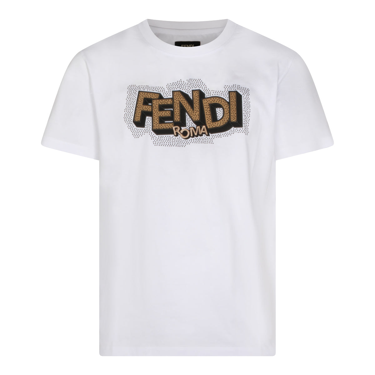 WHITE COTTON T-SHIRT