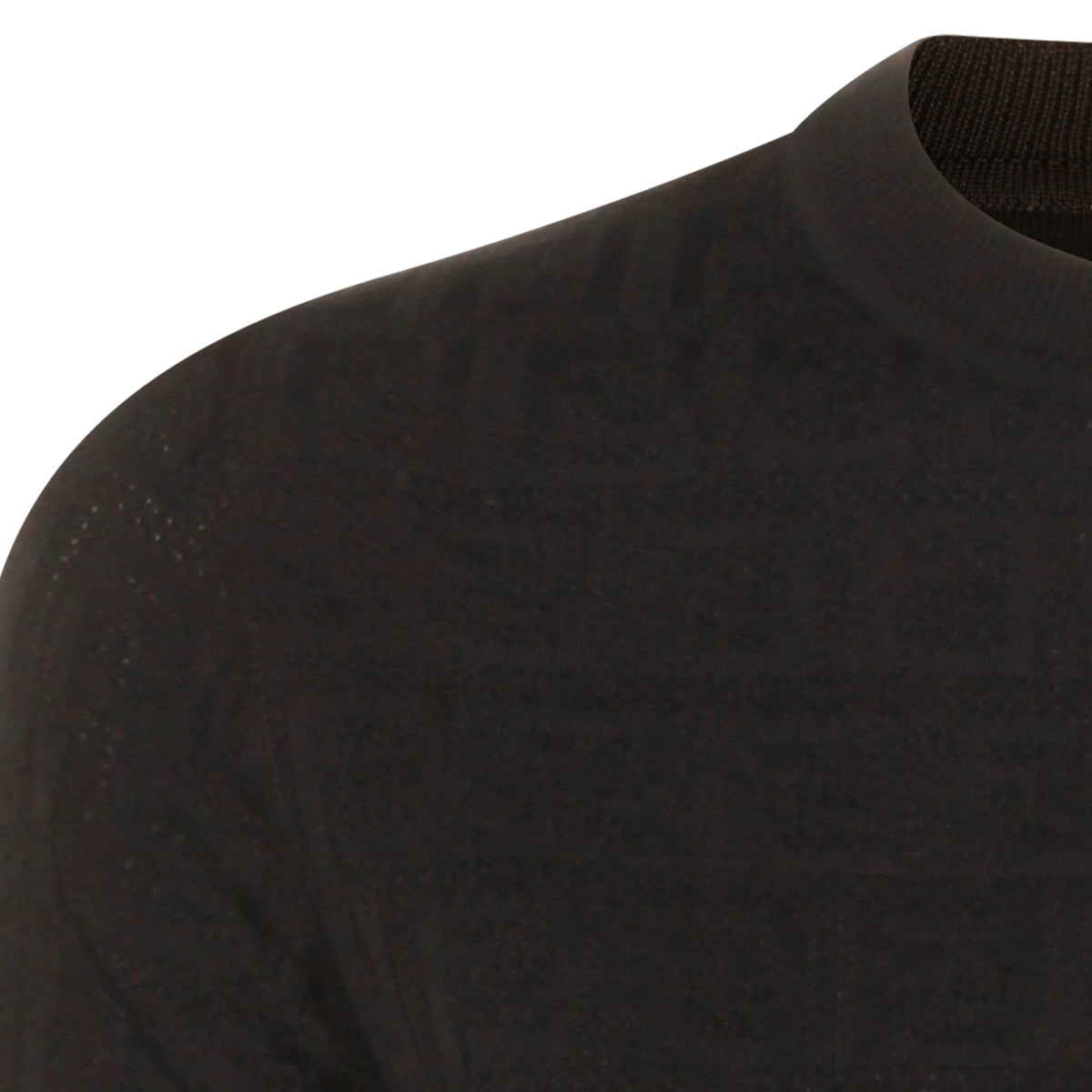 BLACK COTTON BLEND KNITWEAR