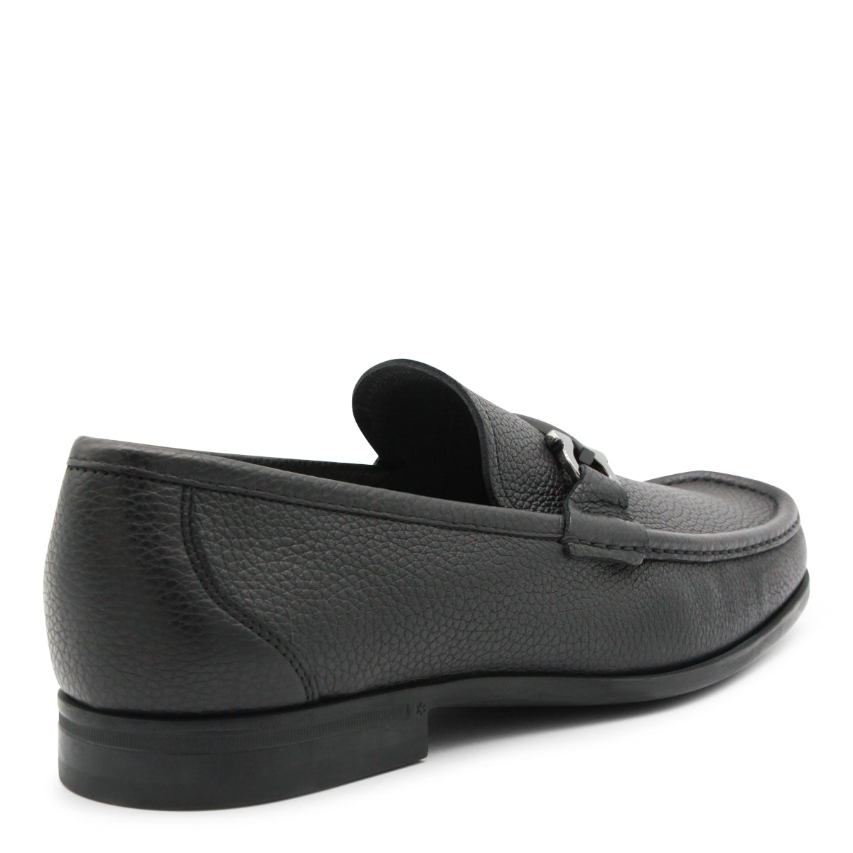 BLACK LEATHER GRANDIOSO LOAFERS