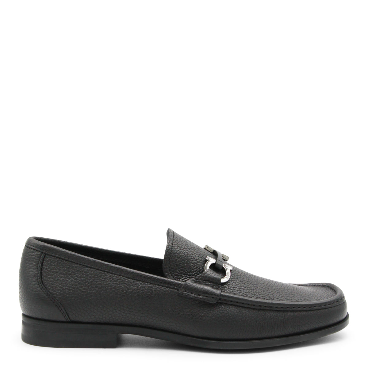 BLACK LEATHER GRANDIOSO LOAFERS