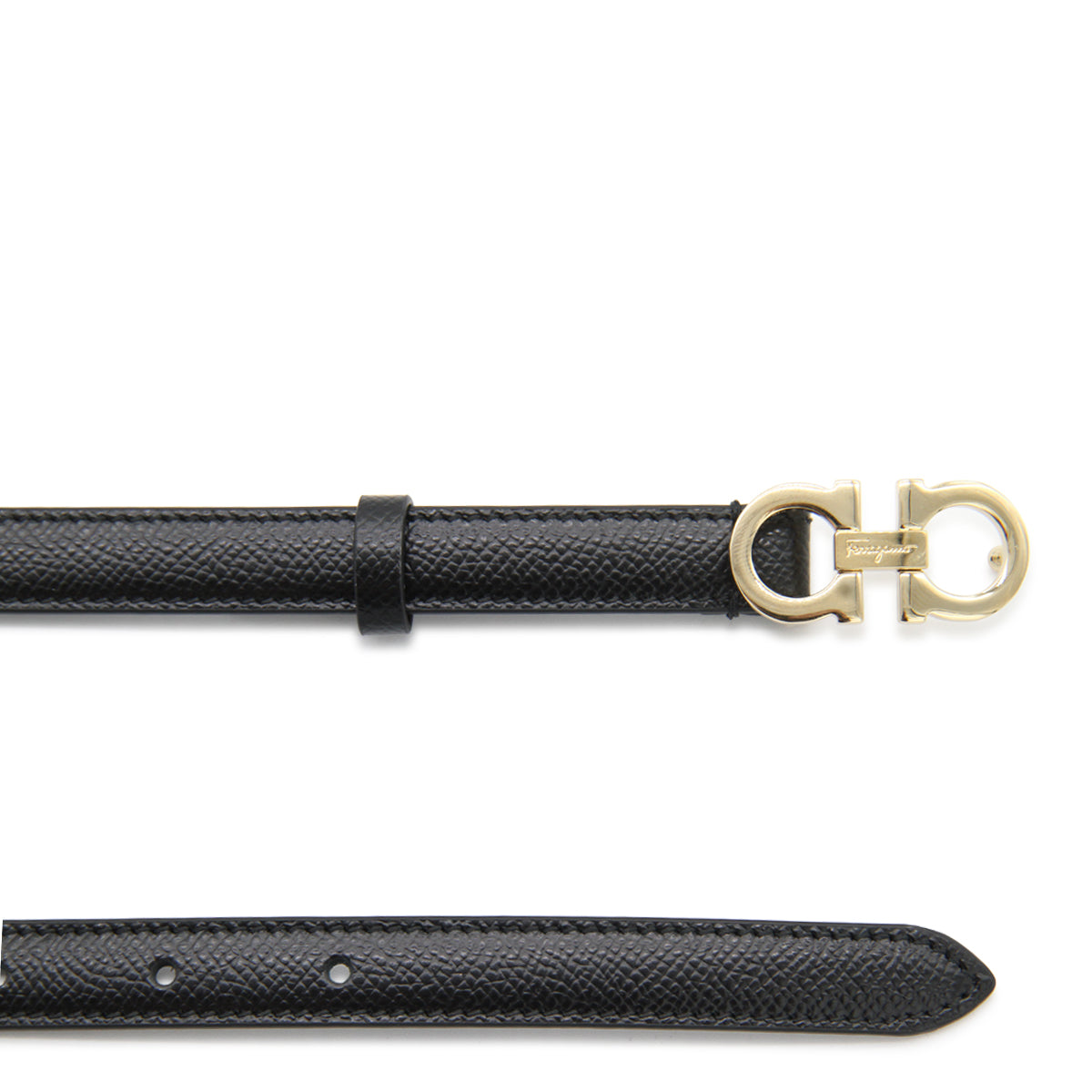 BLACK LEATHER BELT