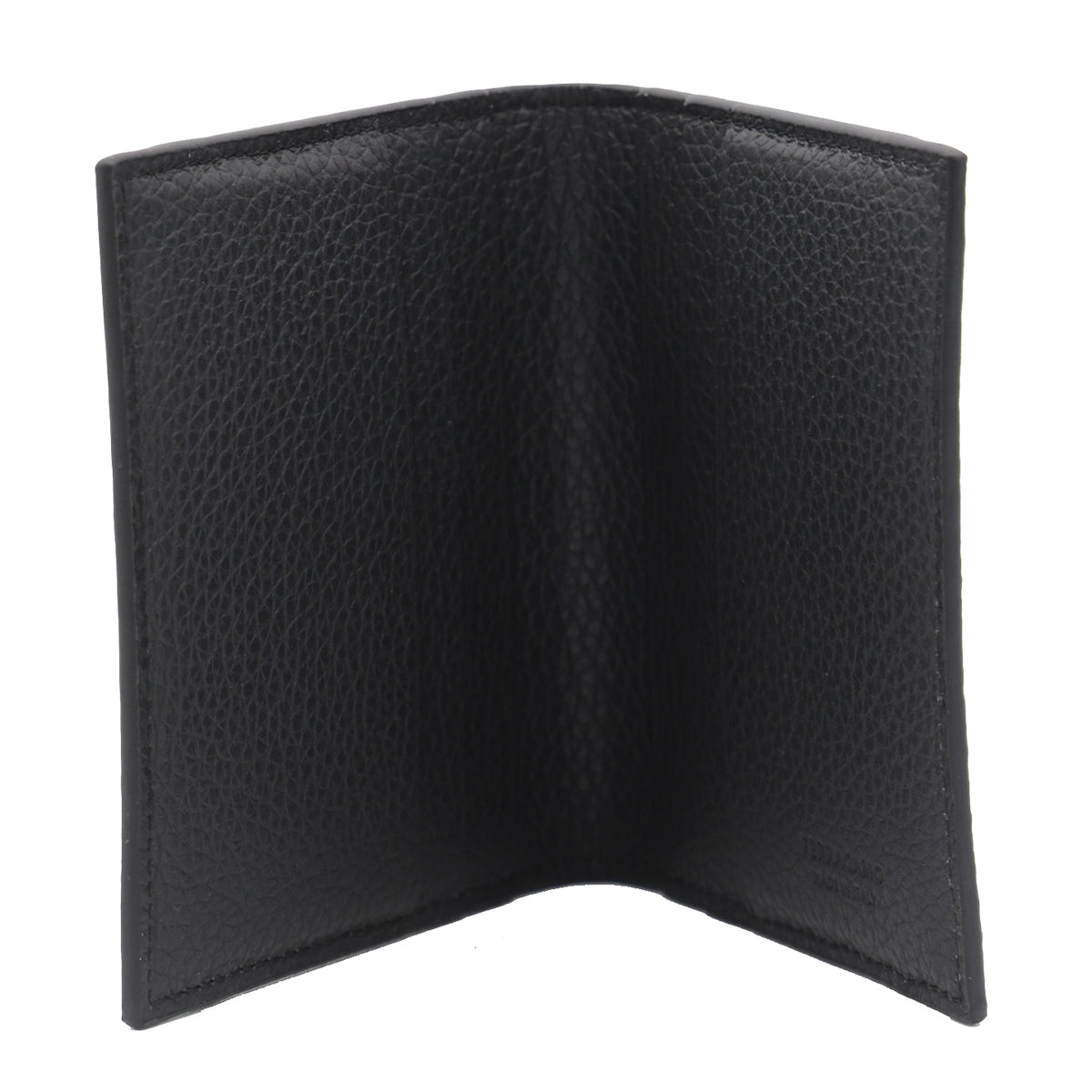 BLACK AND GREY LEATHER CARD HOLDER