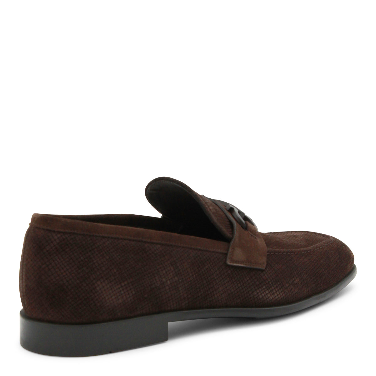 DARK BROWN LEATHER FOSTER LOAFERS