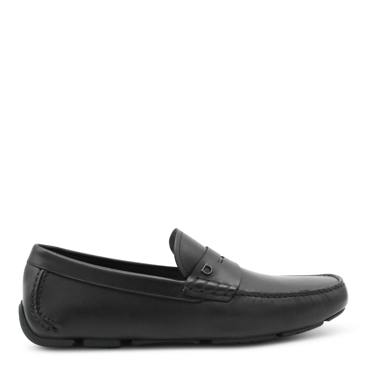 BLACK LEATHER TIMOTHY LOAFERS
