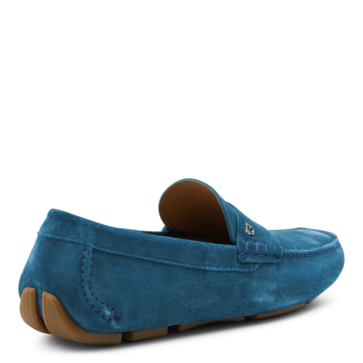 BLUE LEATHER LOAFERS