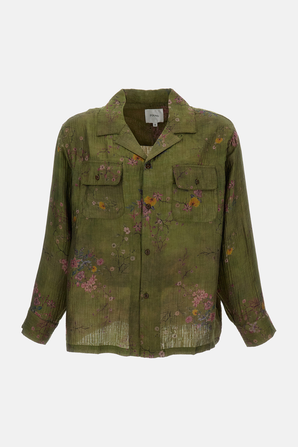 FLORAL MOSS CAMP SHIRT