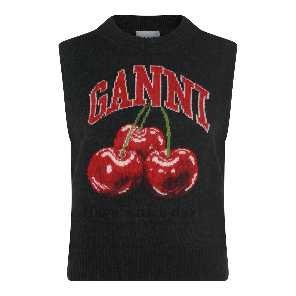 BLACK WOOL BLEND KNITWEAR