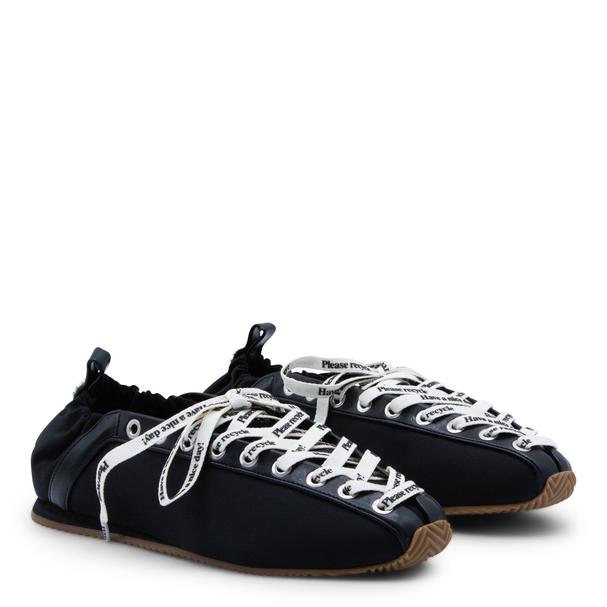 BLACK SPORTY FLATS