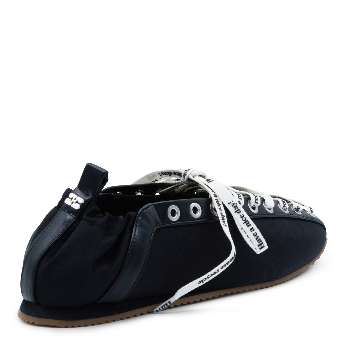 BLACK SPORTY FLATS