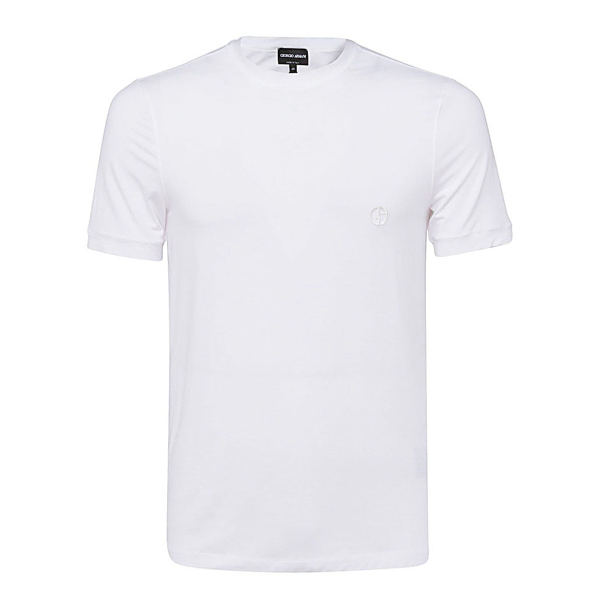 WHITE VISCOSE BLEND T-SHIRT