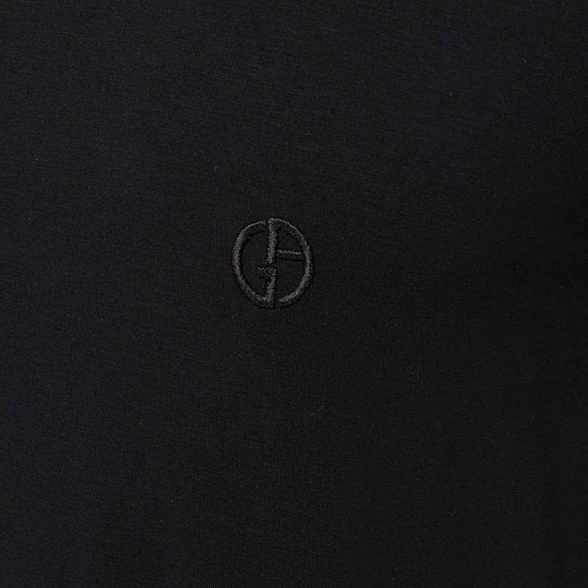 BLACK VISCOSE BLEND T-SHIRT