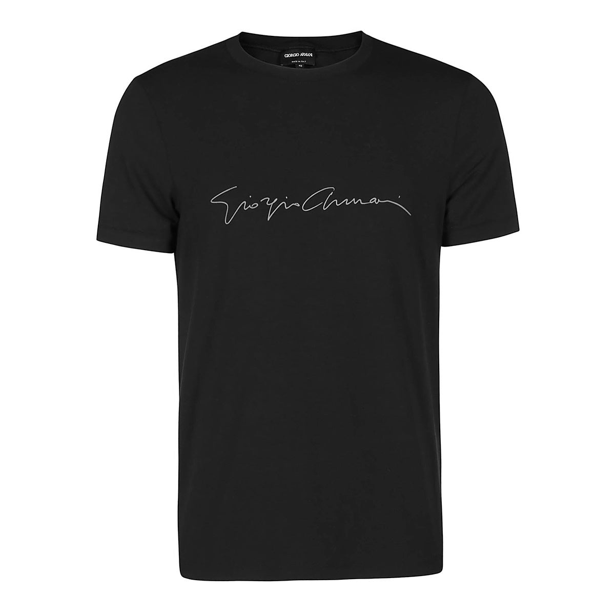 BLACK VISCOSE T-SHIRT