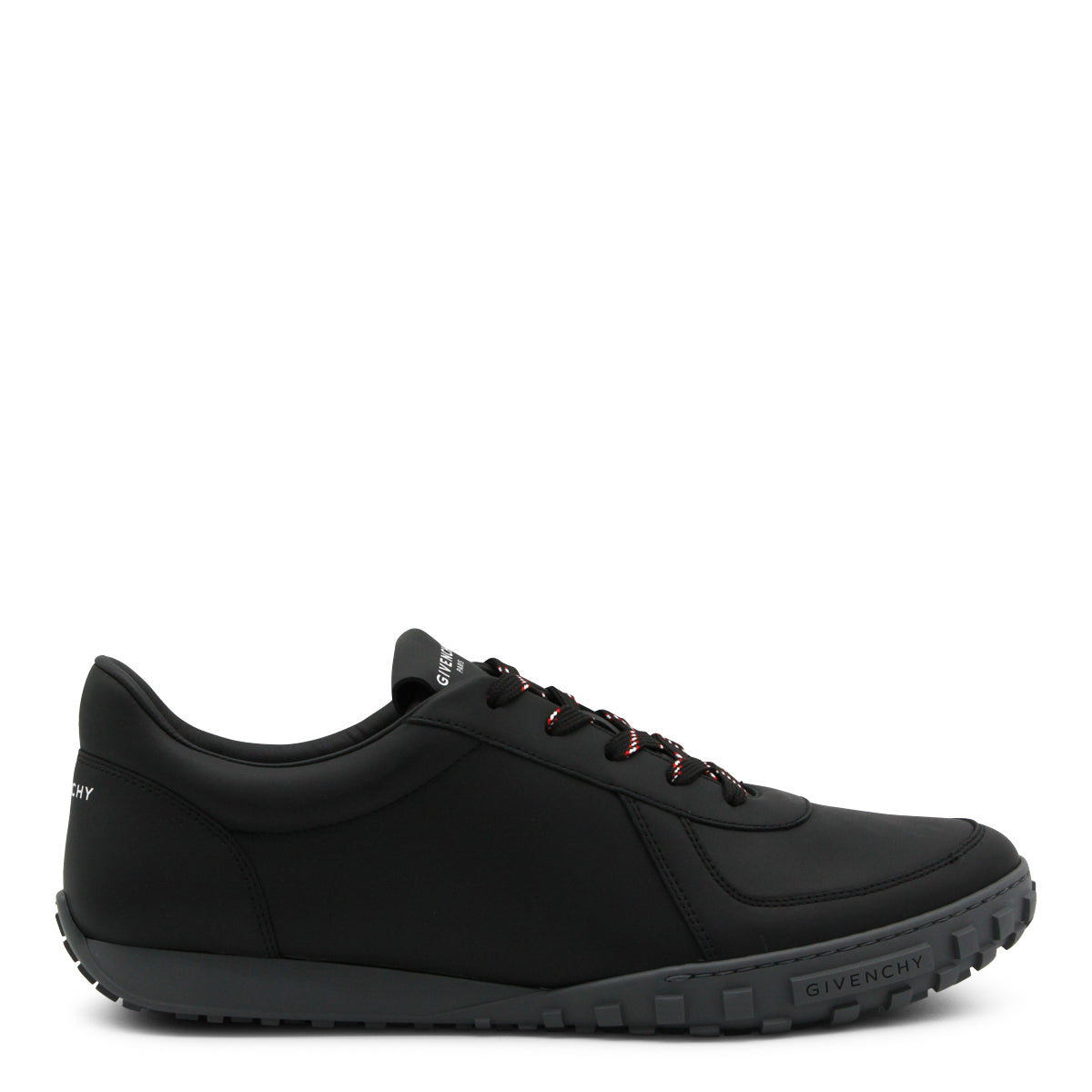 BLACK LEATHER SNEAKERS