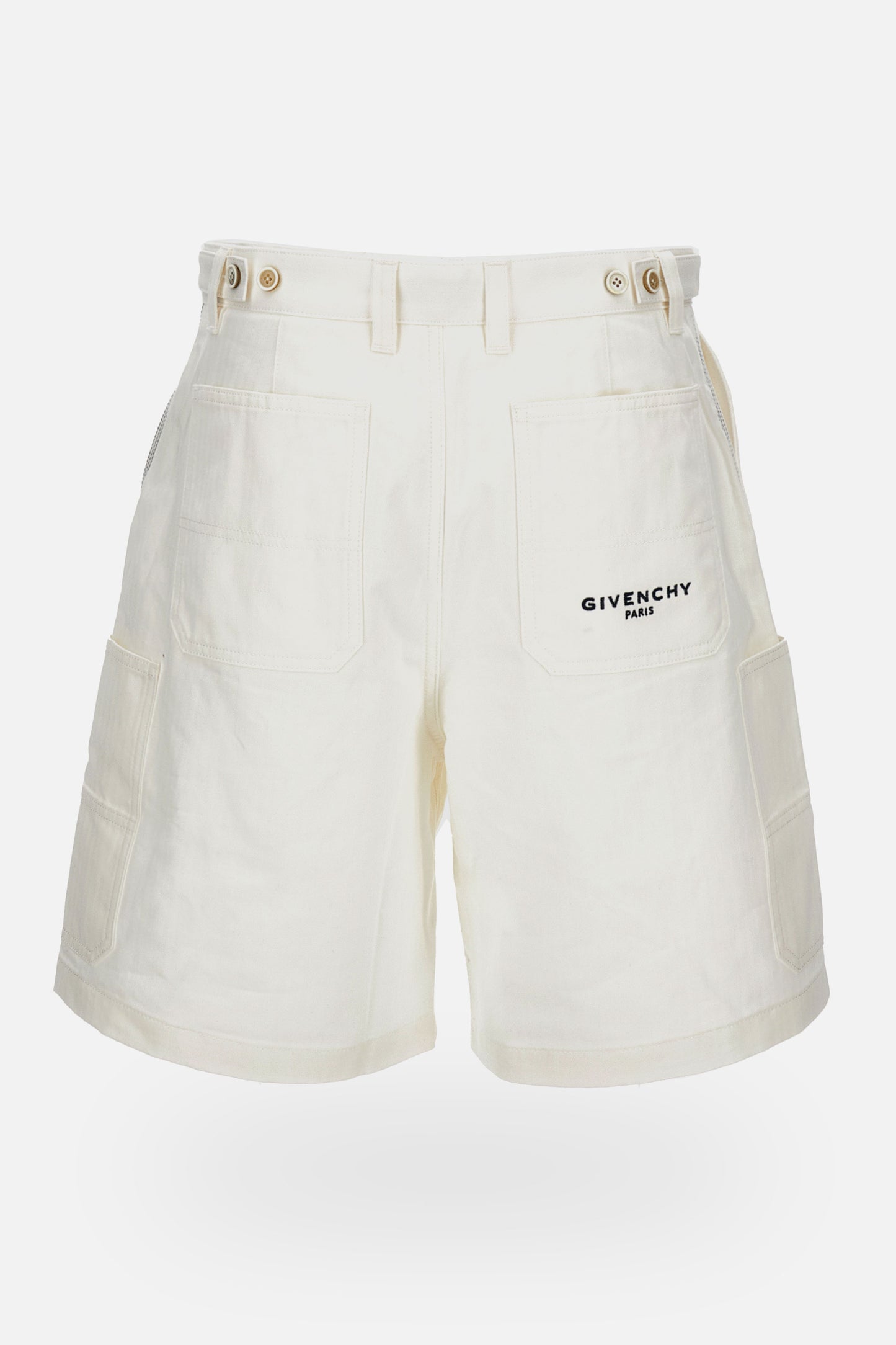 DENIM SHORTS WITH PATCH POCKETS