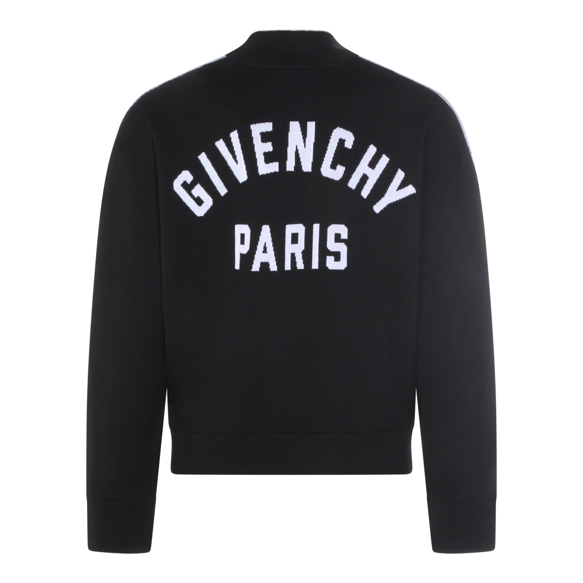 BLACK WOOL BLEND CASUAL JACKET