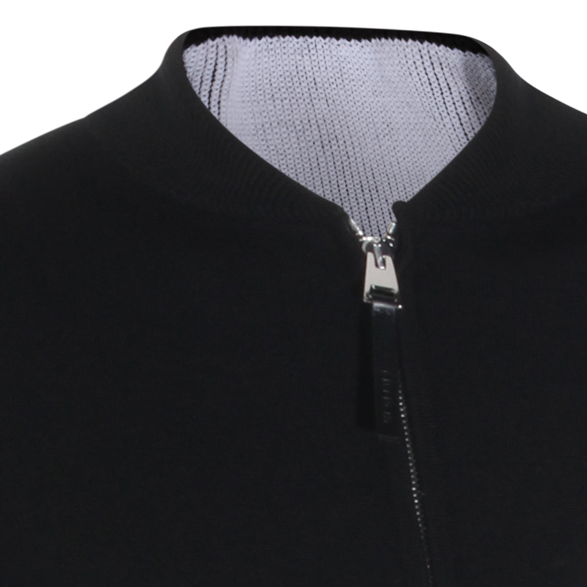 BLACK WOOL BLEND CASUAL JACKET