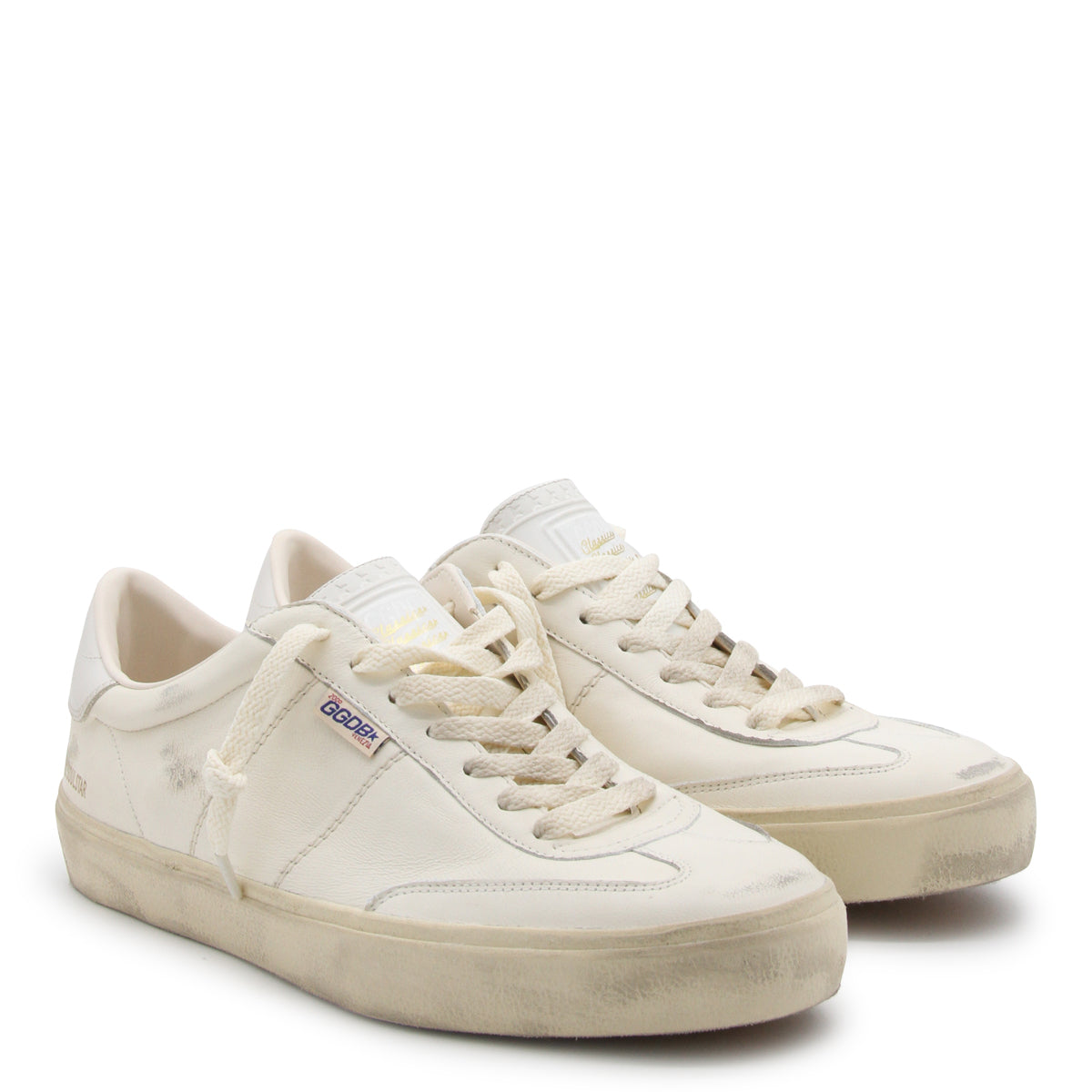WHITE LEATHER SOUL-STAR SNEAKERS