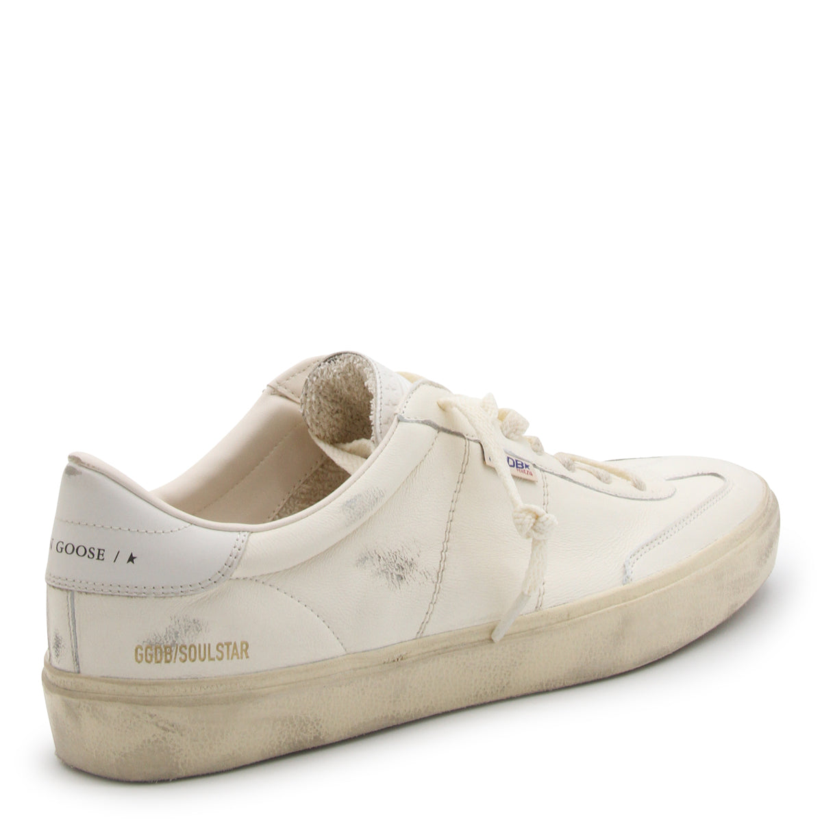 WHITE LEATHER SOUL-STAR SNEAKERS